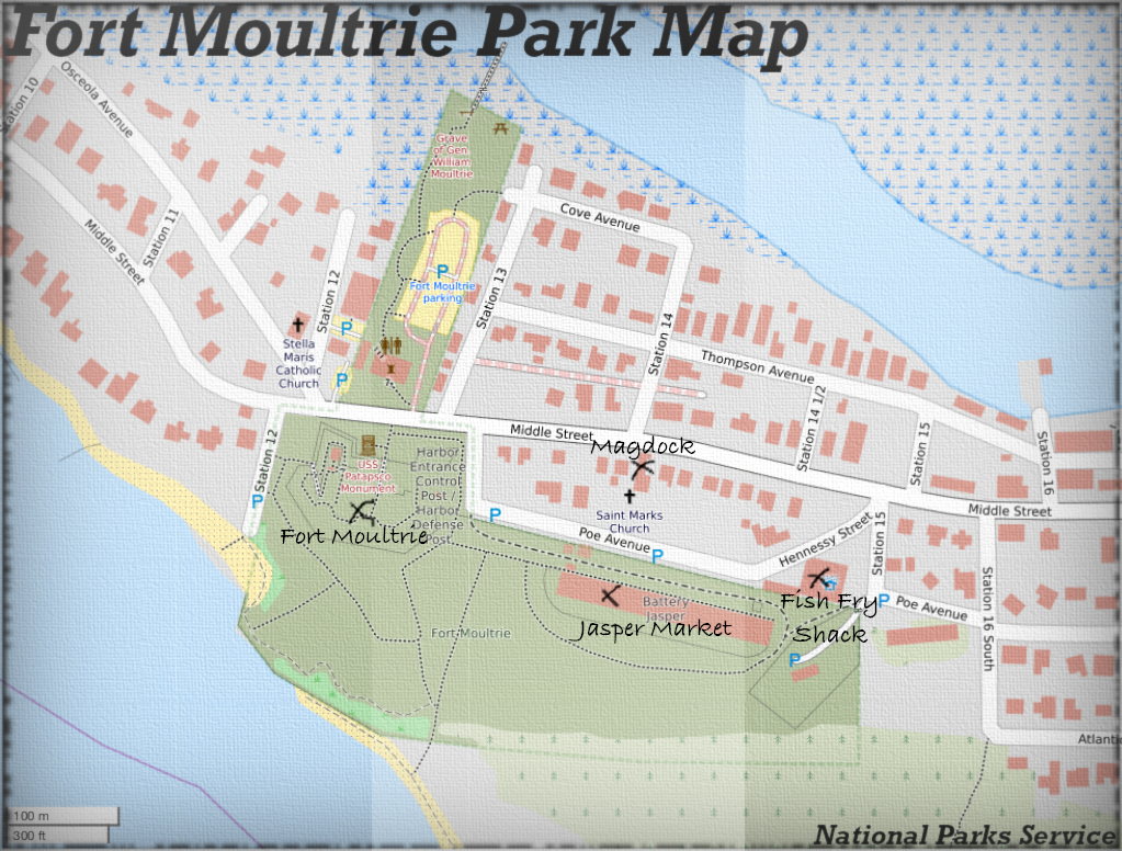 Fort Moultrie Park Map