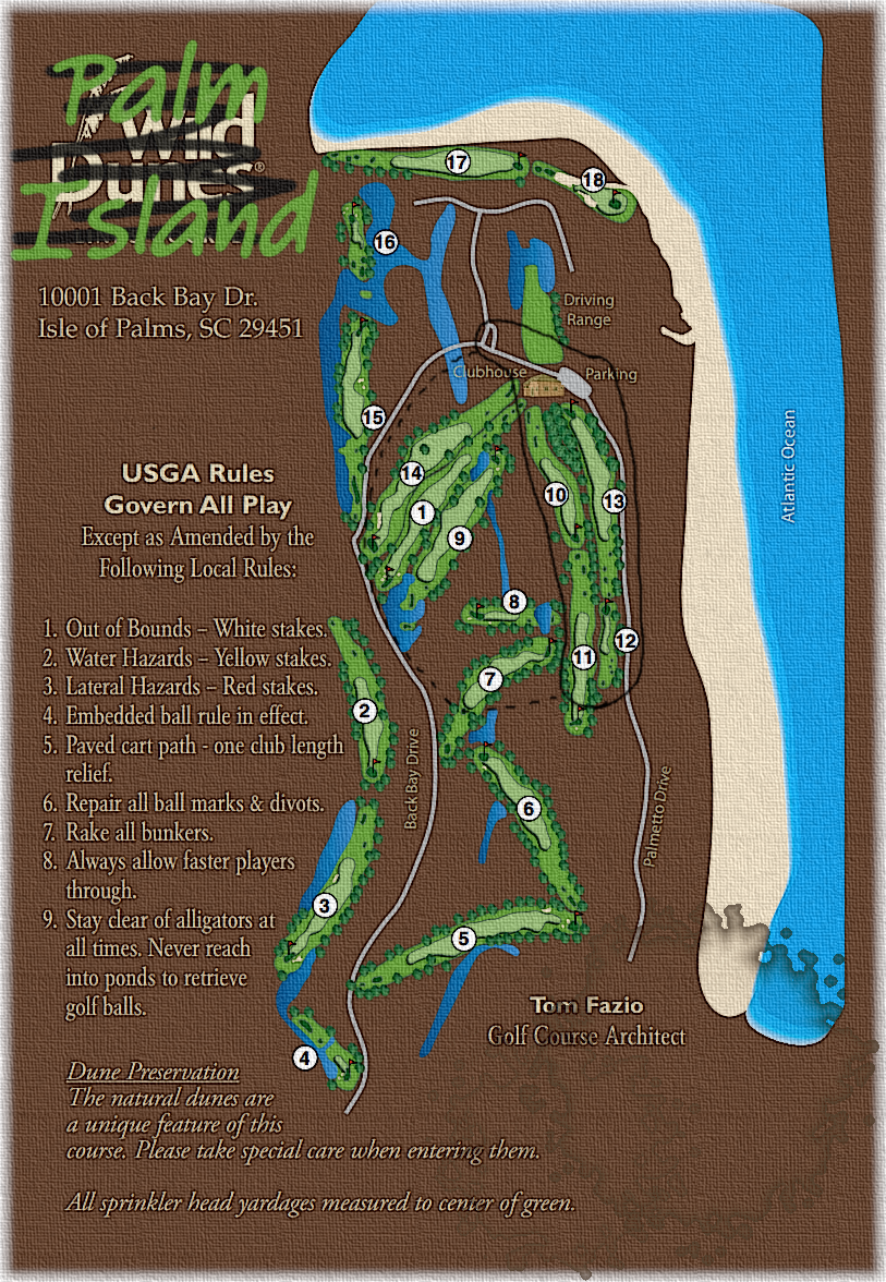 Palm Island Course Card